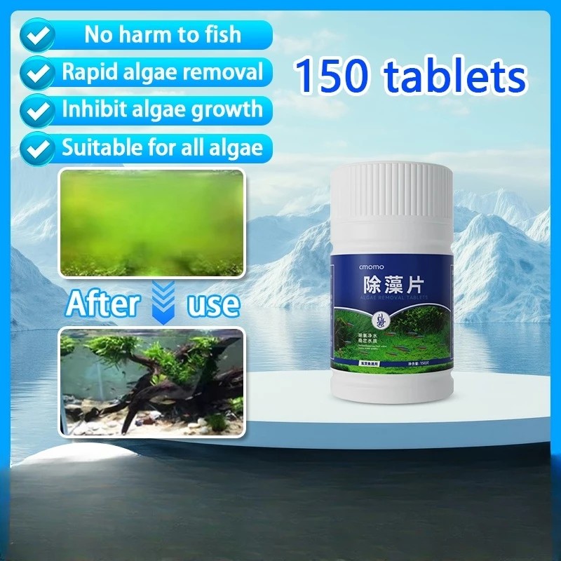Algae Remover For Aquarium 150 Tablets Aquarium Cleaner Algae Remover ...