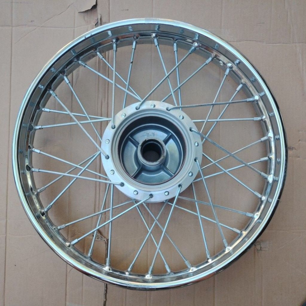 YAMAHA RS100 / STX Front Hub Set – Complete with Rim & Spokes (Rayos ...