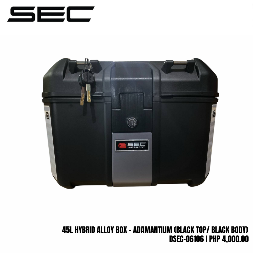 SEC Alloy Top Box for Motorcycle, 45 Liters – Warfare & Adamantium ...