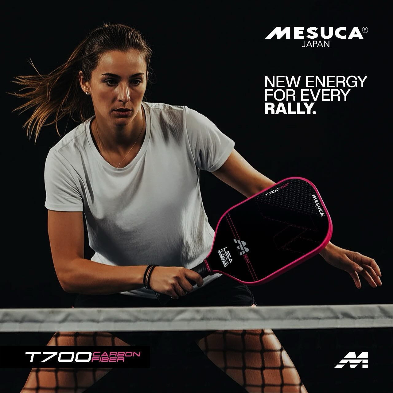 Mesuca Japan Sports Carbon Fiber Pickleball Paddle 16mm Pro Racket MES ...