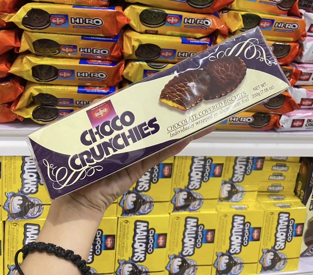 FIBISCO CHOCO CRUNCHIES CHOCOLATE COATED BISCUIT SNACKS | Shopee ...