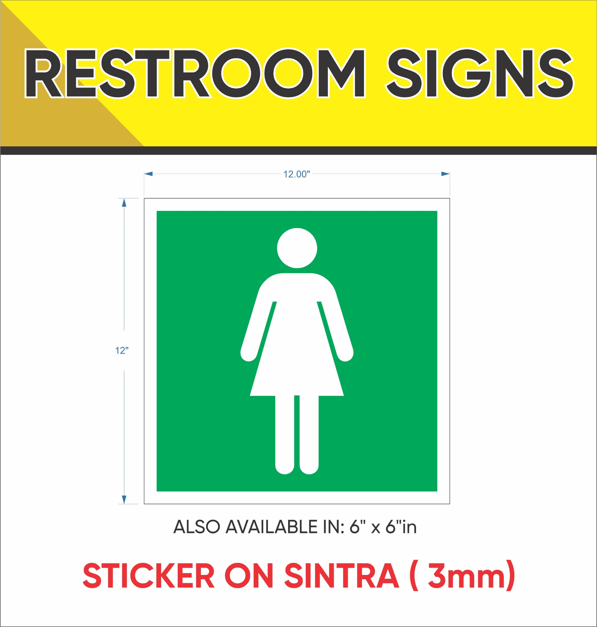 Rest Room Signs Safety Signages | Shopee Philippines