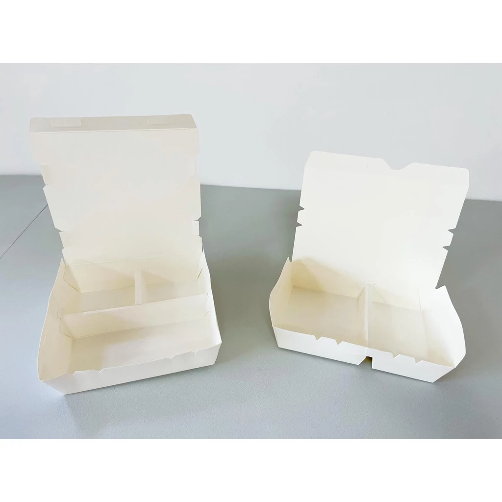 【COD】25Pcs With Divider Paper Meal Box Spaghetti Rice Box Others LB1 ...