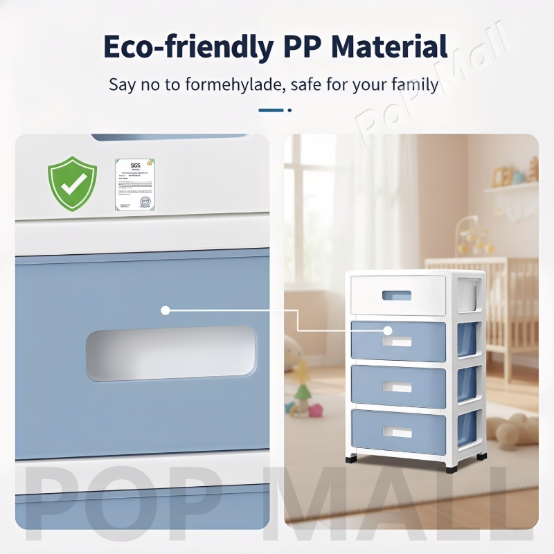 PoP 3-6 Layer Drawer Clothes Storage Durabox Small Drawer Cabinet ...