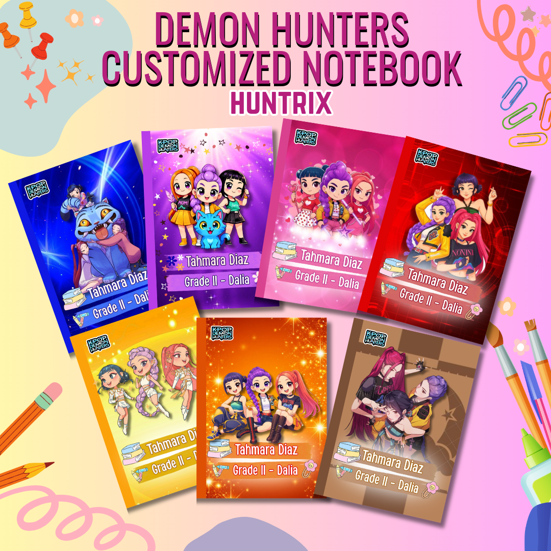 Customized Demon Hunter Notebooks Huntrix/SajaBoys(Soft laminate ...