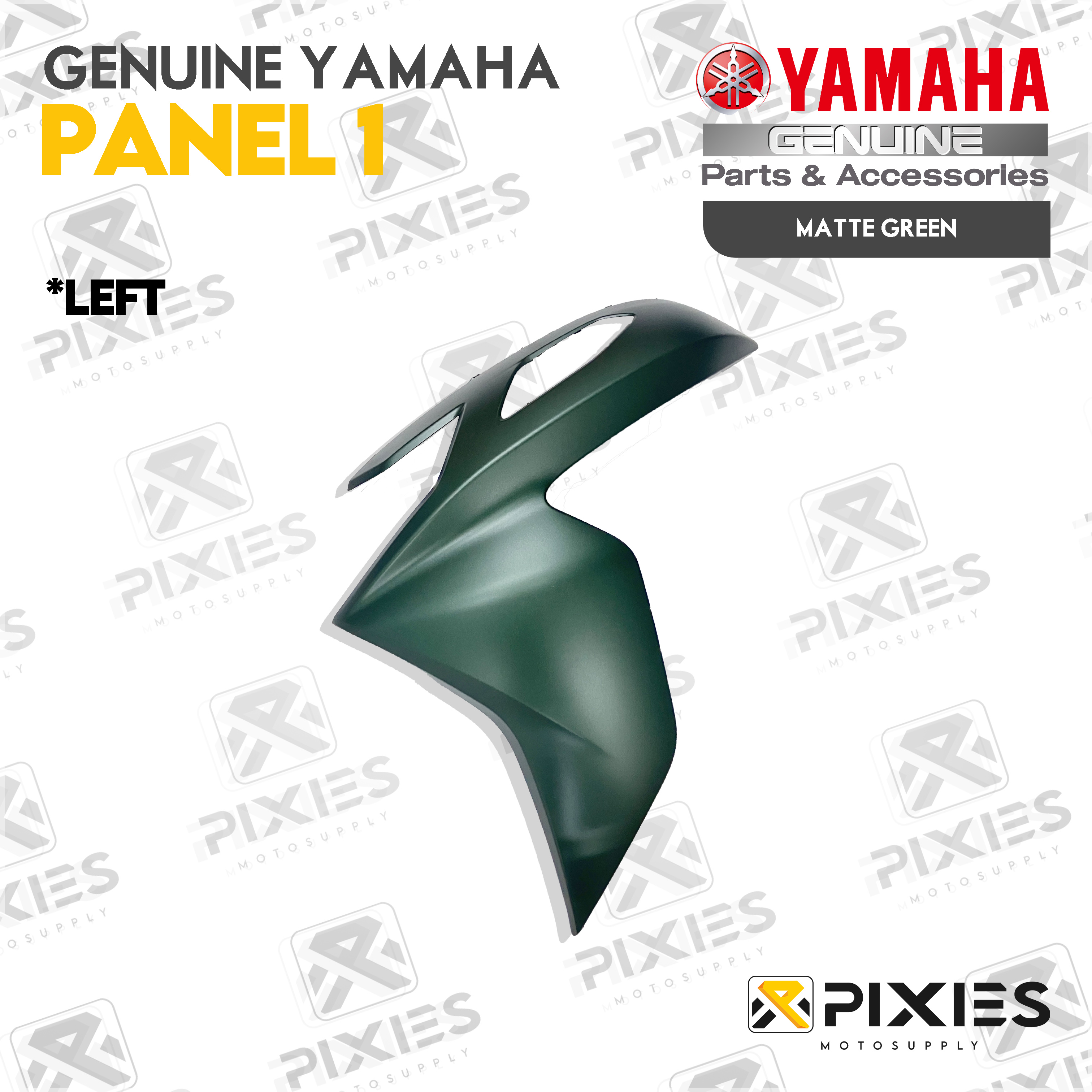 YAMAHA LEXI 155 2026 MATTE GREEN SPARE PARTS FAIRINGS FENDER PANEL SIDE ...