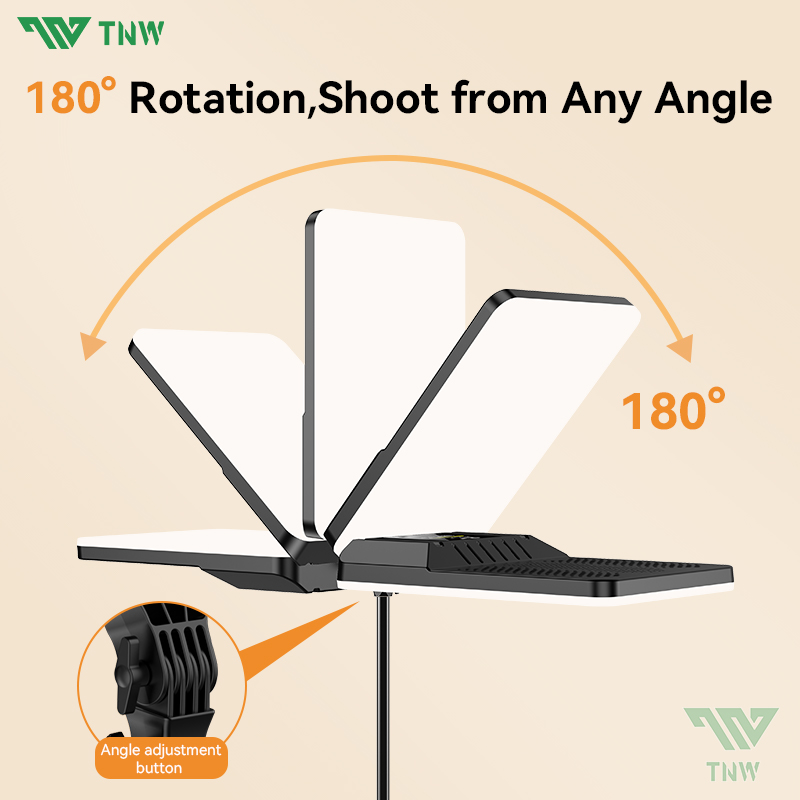 TNW 24Inch LED Video Panel Light Studio Light with Tripod Photography ...