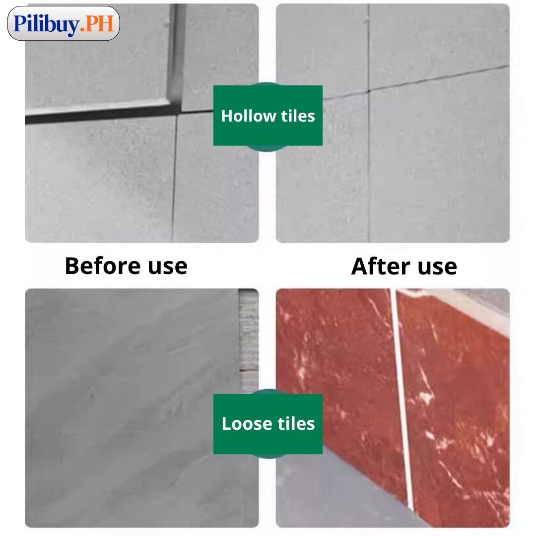 Ceramic Tile Hollow Repair Glue 645ml – No Drill Floor Injection Fix ...