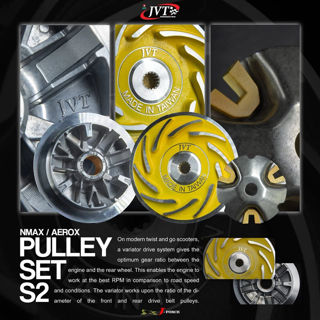 JVT Pulley Set 13.5 Degree for Motorcycle Beat FI MIO Fino Nouvo NMAX ...