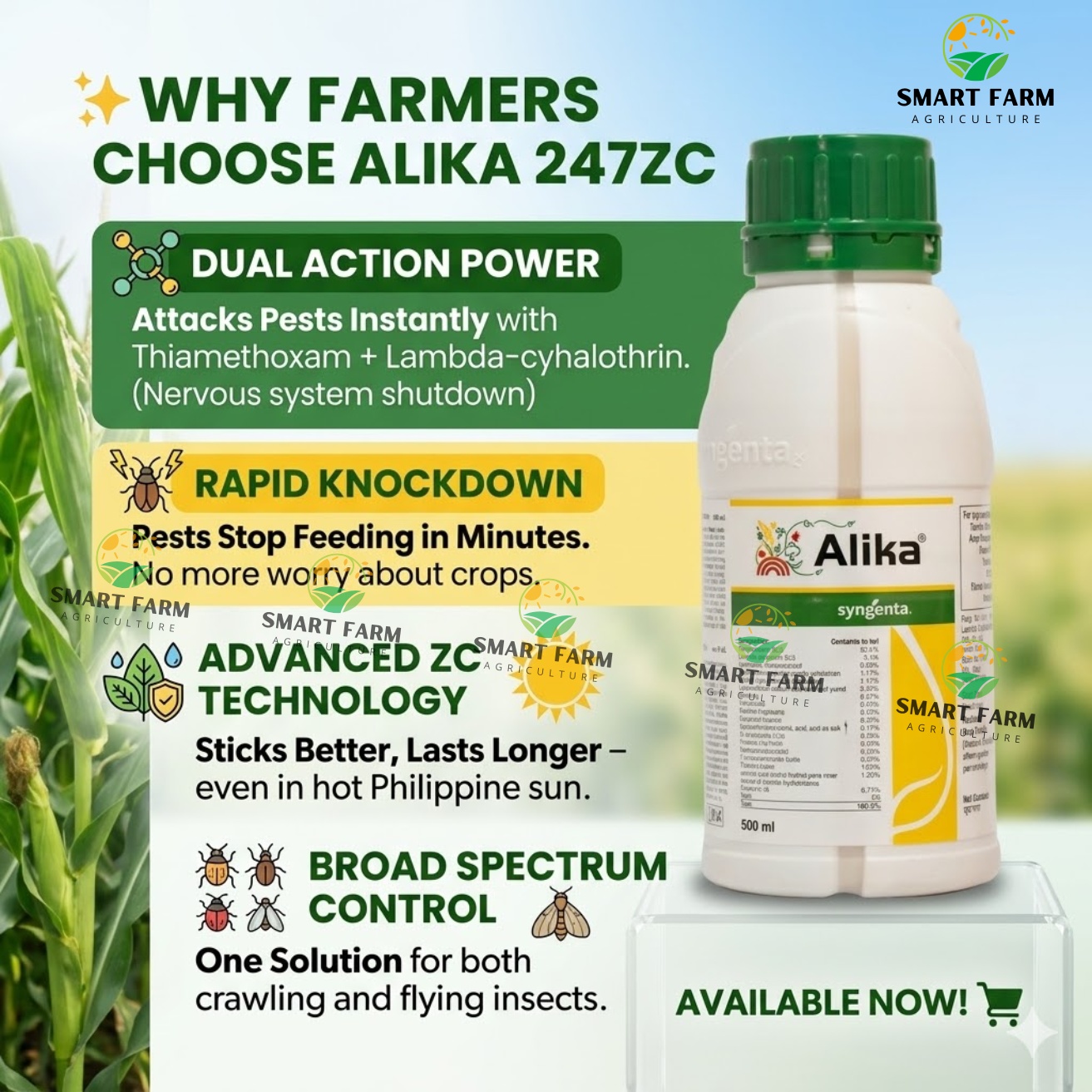 Alika 247ZC by Syngenta 250ML - Long Lasting Systemic Insecticide for ...
