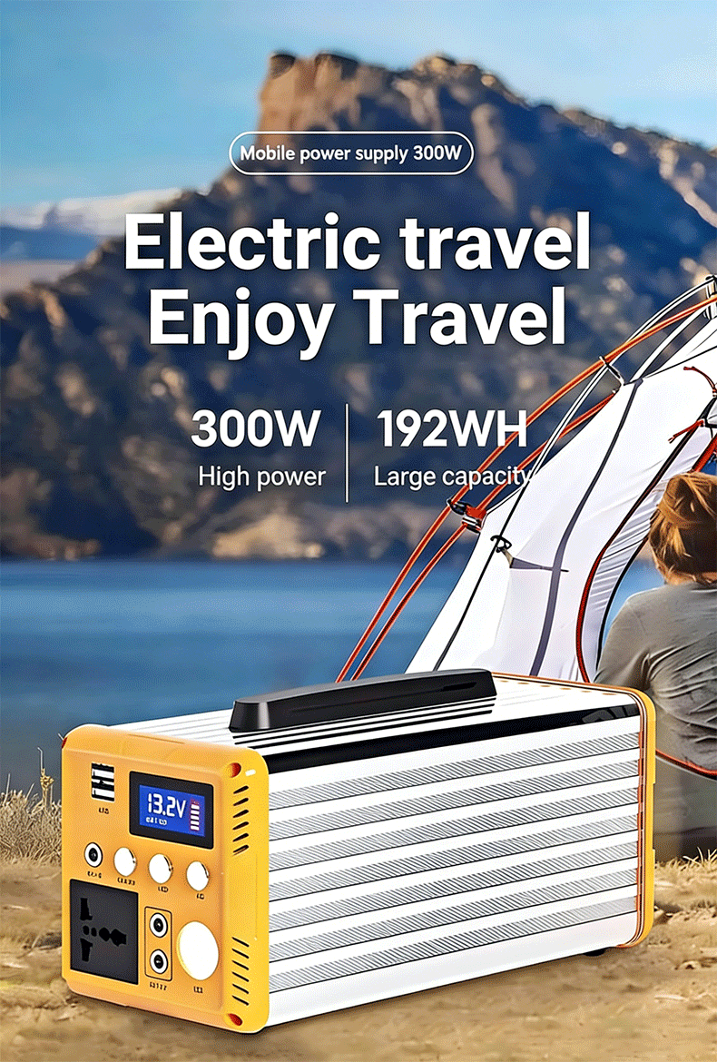 Expose 300W Portable Solar Generator 45000mAh Emergency Power Station ...