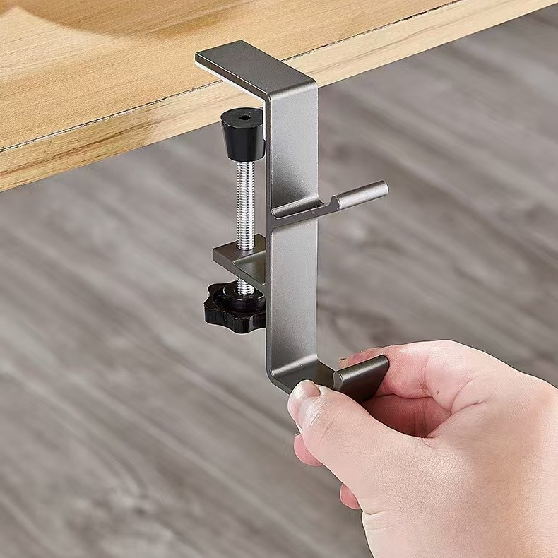 Multifunctional Punch-Free Storage Rack Detachable Desk Side Hanger ...
