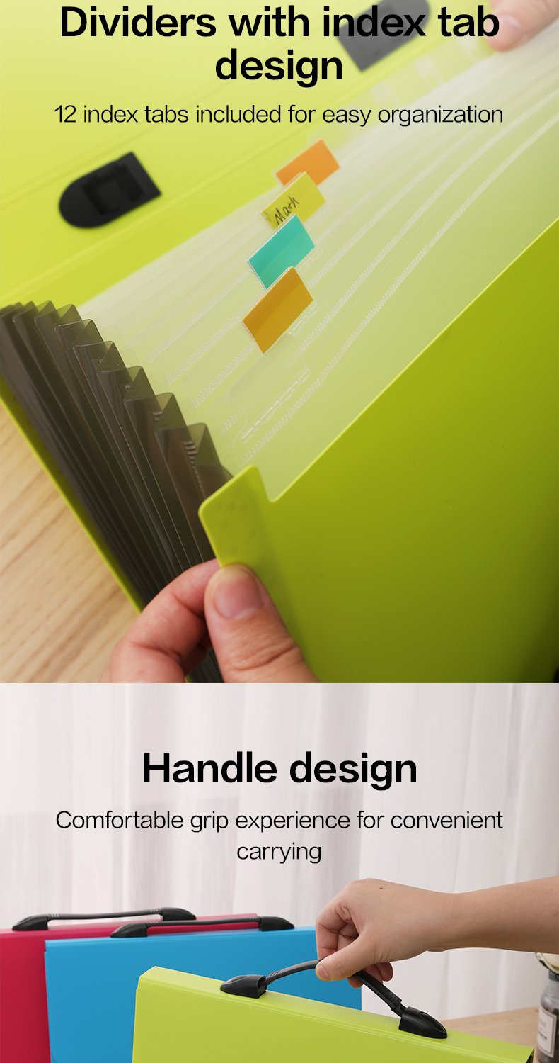 Deli EB40302 13 Grid Test Paper Folder File Organizer A4 Documentation ...