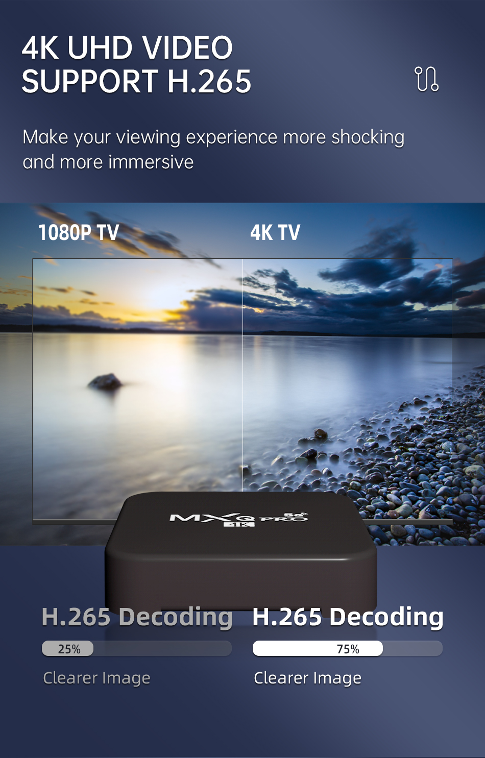MXQ PRO 5G 4K TV Box 2.4GHz Android Smart tv box+ I8 Mini Keyboard ...