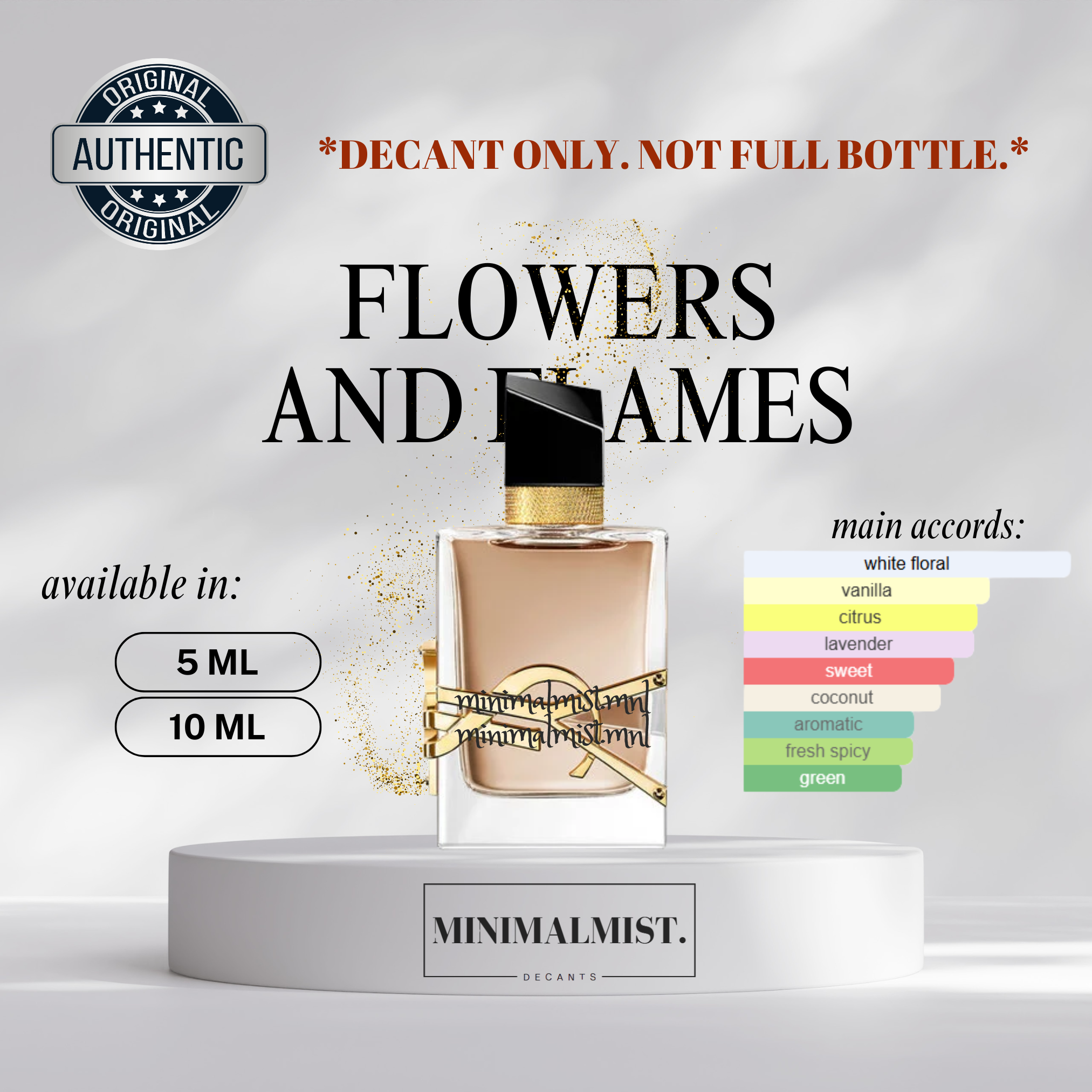 [DECANT] Libre Flowers and Flame EDP Florale by Y | 5ml, 10ml decant ...