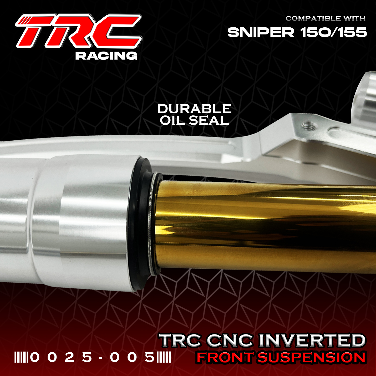 TRC RACING CNC FRONT SUSPENSION INVERTED for SNIPER SNIPER 150/155 0025 ...