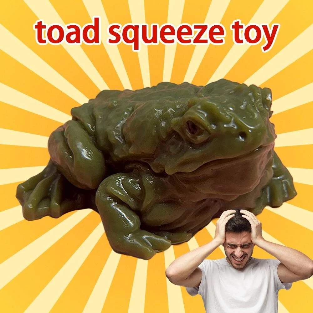 Squishy Stress Relief Toys Prank Toy Realistic Toad Stress Relief ...