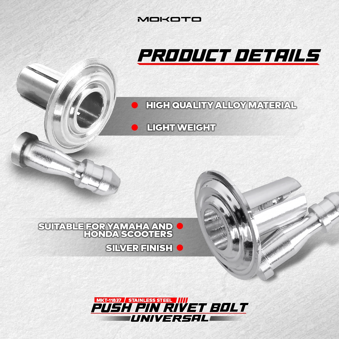 MOKOTO RIVET ALLOY FASTENER SCREW/PUSH PIN RIVET LOCK BOLTS FOR ...