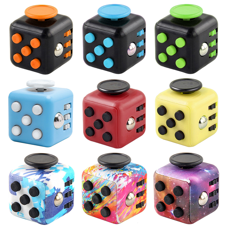 Magic Fidget Cube Toy Anti-Anxiety Stress Relief Focus Attention ...