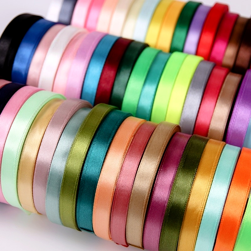 (3/8'' x 25Yards/roll) 1cm Satin Ribbon For Gift Wrapping,Hair Bows ...
