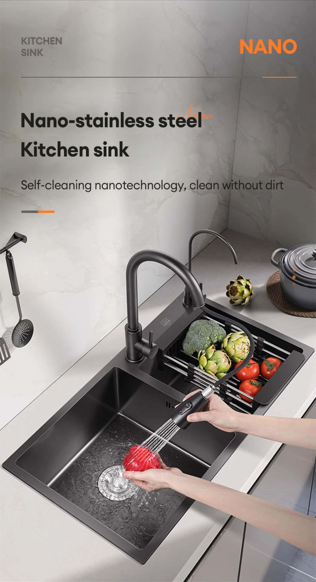 Kitchen Sink Stainless Double Lababo Stainless Complete Set For Kitchen ...