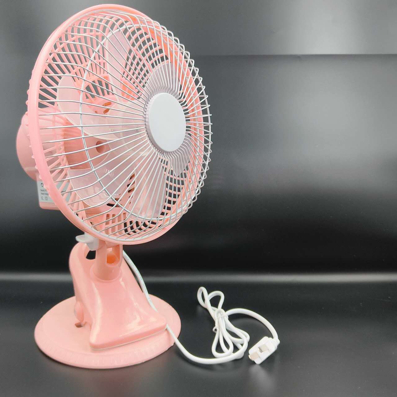 LYX Portable Clip-On Countertop Oscillating Fan 8-inch 6-Blade Wall ...