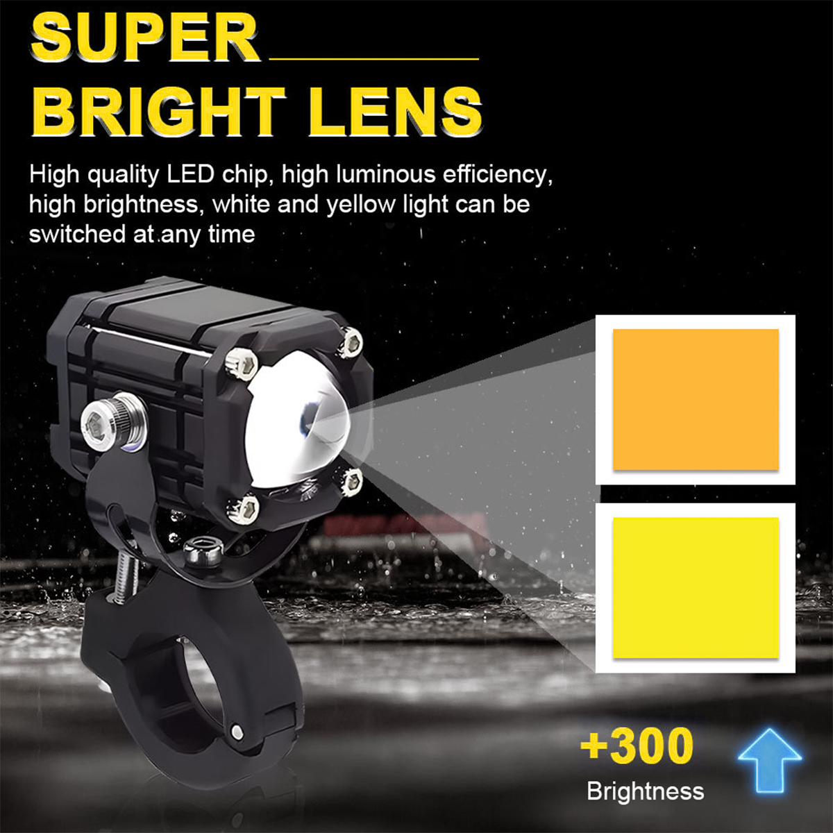Four Modes Mini Driving Light 1 Pair (2pcs) LED High Beam & Low Beam ...