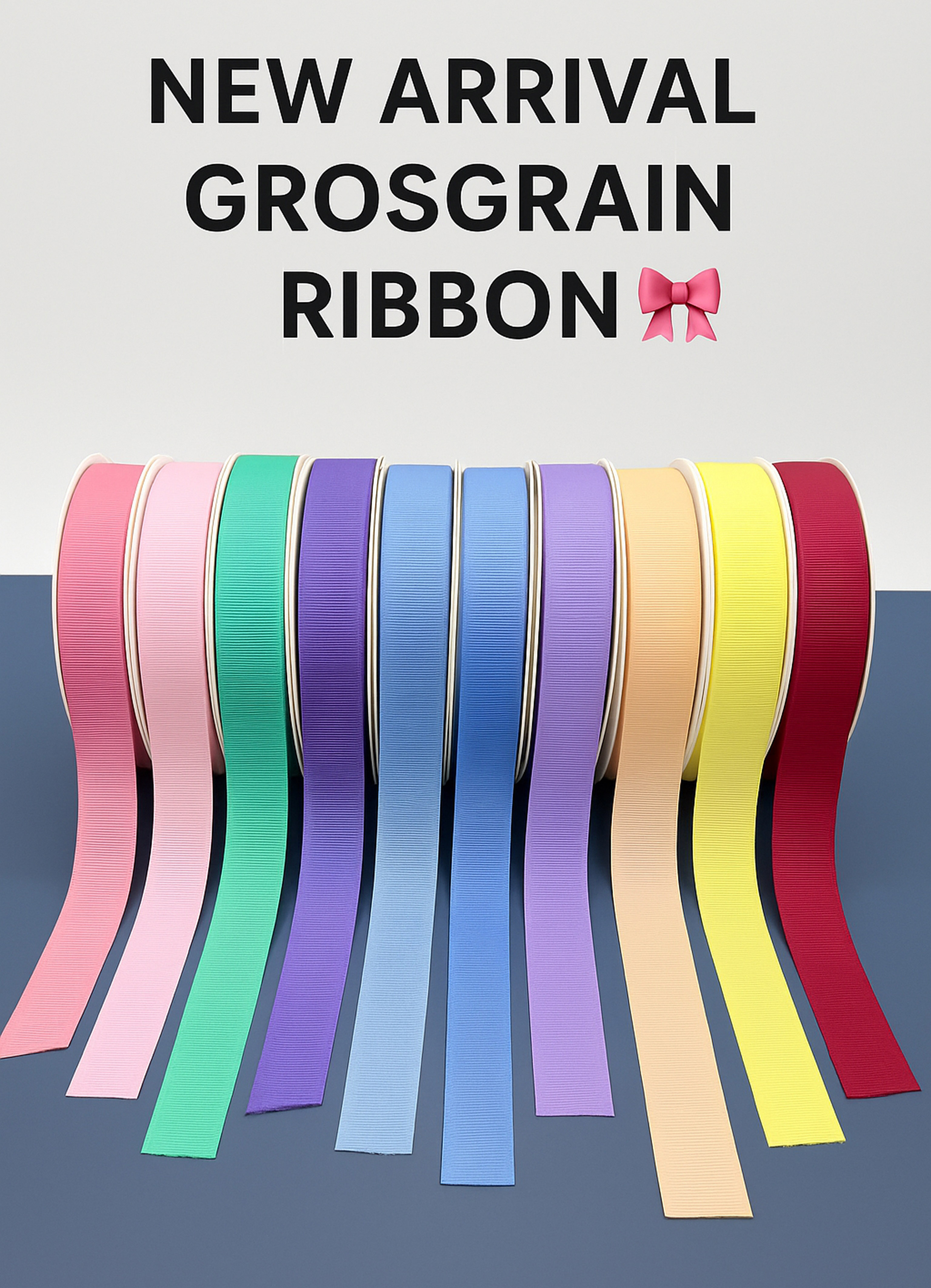 NEW Grosgrain Ribbon | Fabric Ribbon for Crafts, Gift Wrapping, Sewing ...