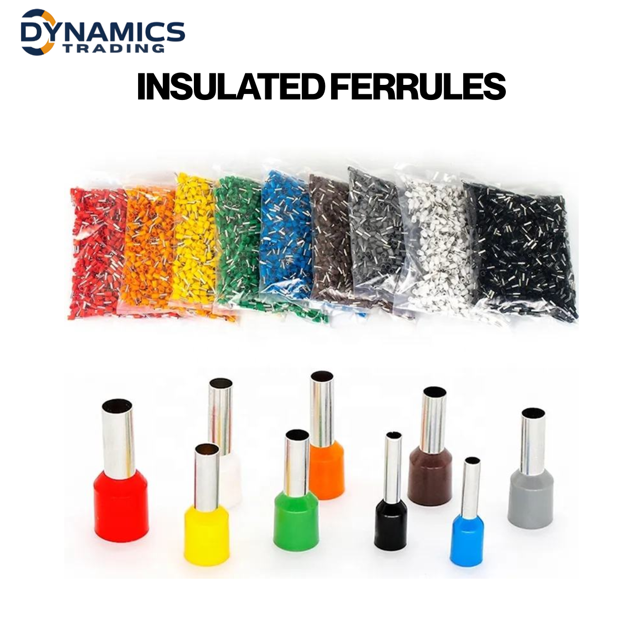 Insulated Ferrule Terminal Cord End Sleeve | Wire Connector Crimp ...