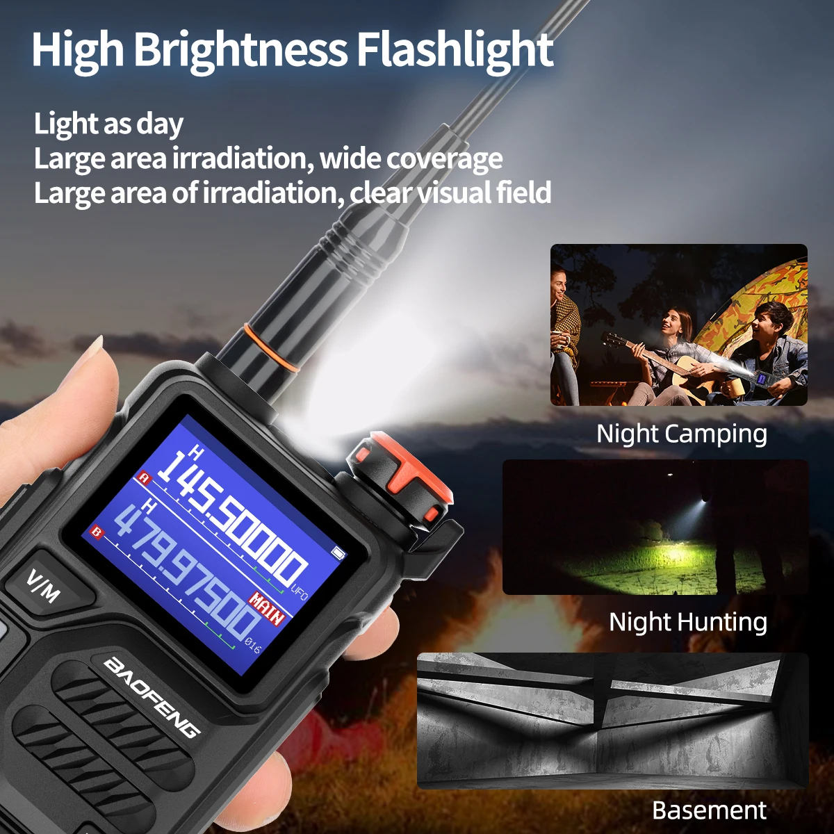 Baofeng Walkie talkie K5 plus Air Band AM FM Wireless Copy Frequency ...
