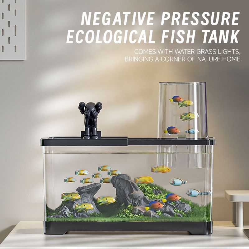 Aquarium Fish Tank Starter Kit, Desk Aquarium Set,Complete Desktop AS ...