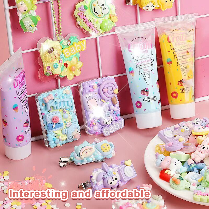 Creative Toy Set for Children to DIY Keychains with Stickers DIY 3D Pen ...
