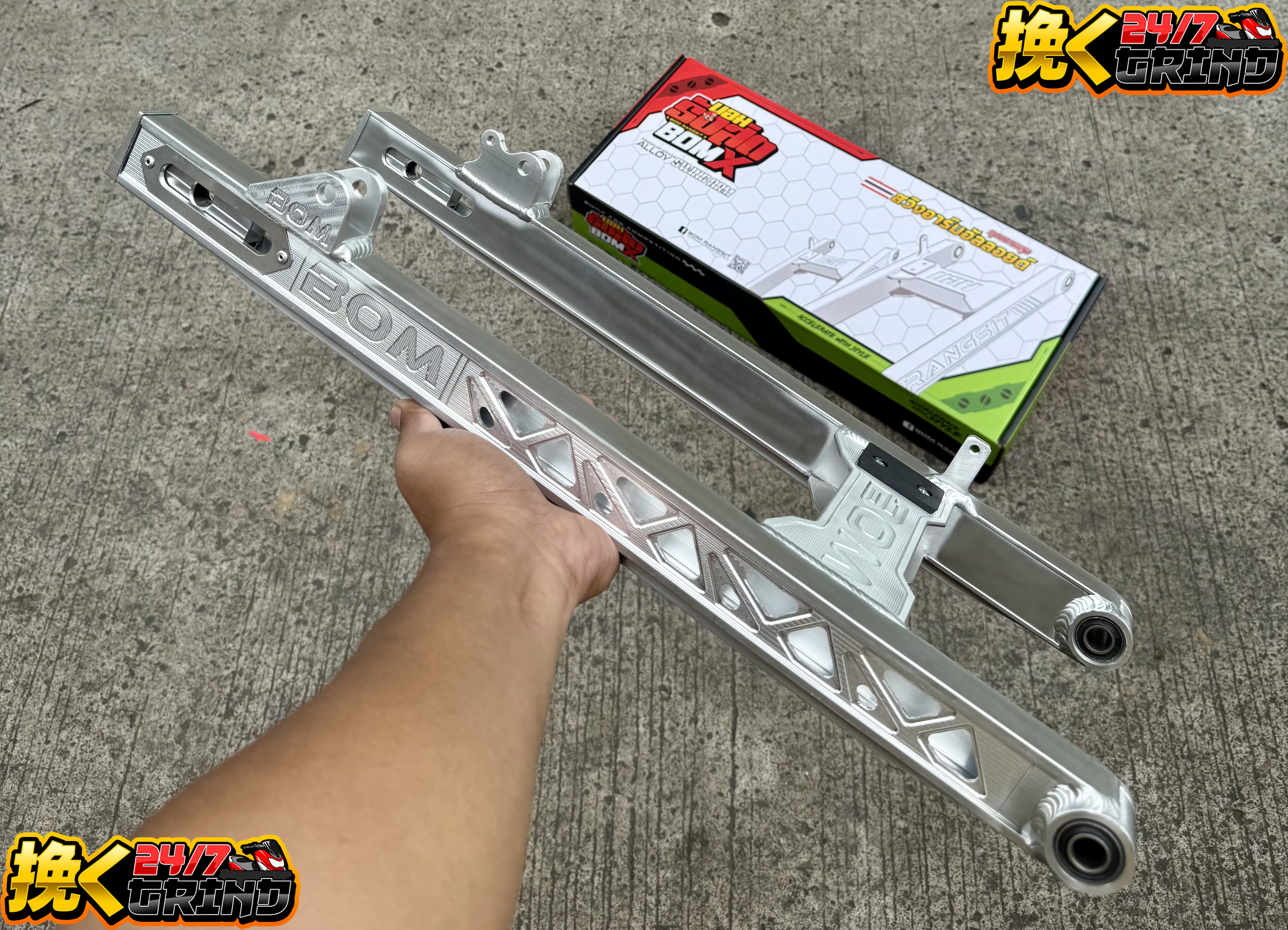 TMRP LIGHTEN SWING ARM PLUS 2 AND PLUS 3 PROTOTYPE HONDA WAVE / XRM ...
