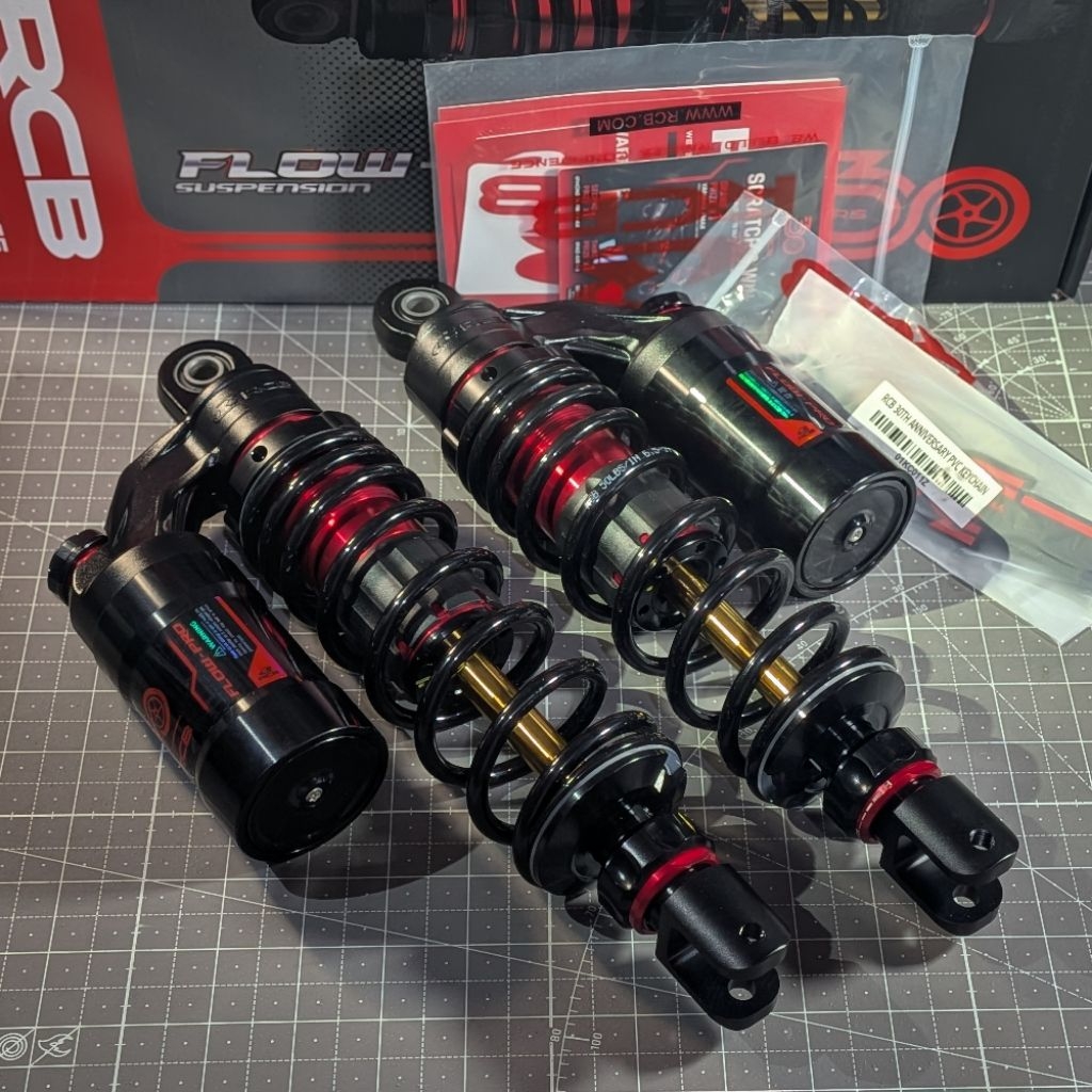 RCB 30th Anniversary Flow Pro Shock Absorber 305mm (Aerox V1 V2 V3/Nmax ...