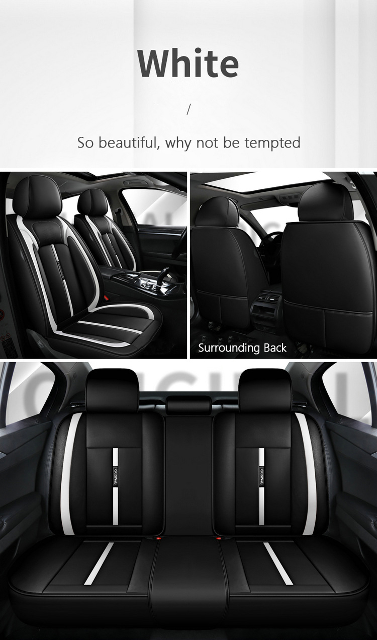 Toyota specific 5-seat leather car seat cover for Hilux Rush Corolla ...