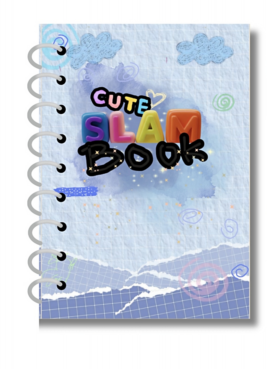 Slam Book -SPRING TYPE Little Book of Secrets Modern Version Fun Q&A ...