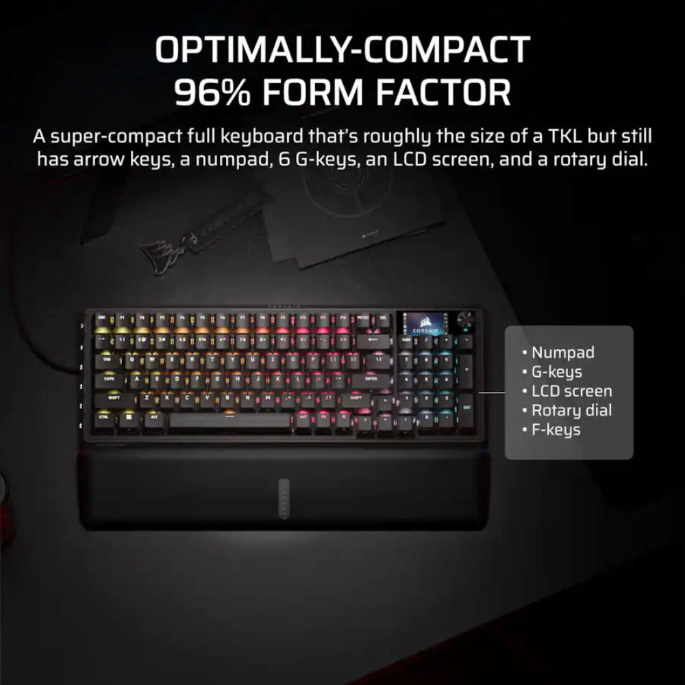 Corsair Vanguard Pro 96 Hall Effect MGX Hyperdrive Wired Gaming ...