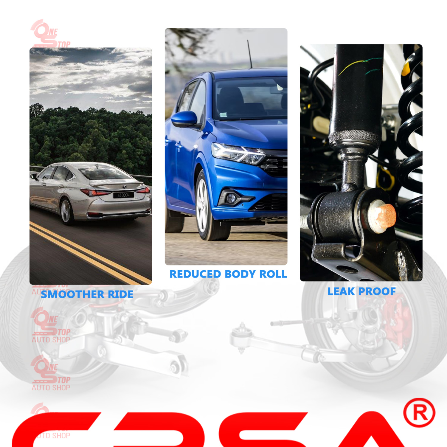 HONDA CITY / JAZZ / FIT GD1 1300 GD2 1400 2001 - 2012 REAR 343381 SHOCK ...
