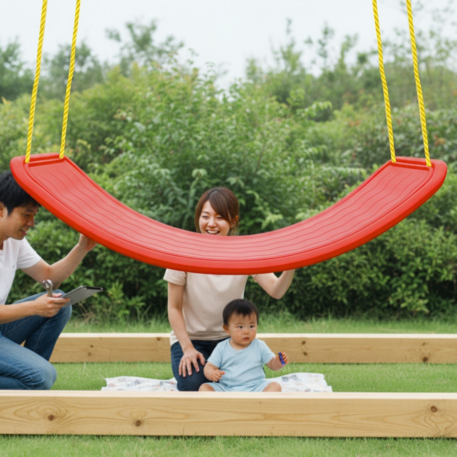 Japan 2in1 Swing Seat Toy and Balance Yoga Board Hanging Safety with ...