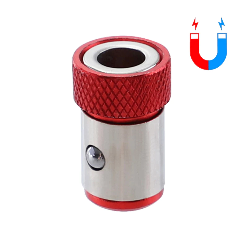 Porte-embout Magnétique 1/4 Pouce Avec Bague De Verrouillage – Bleu Et Jaune