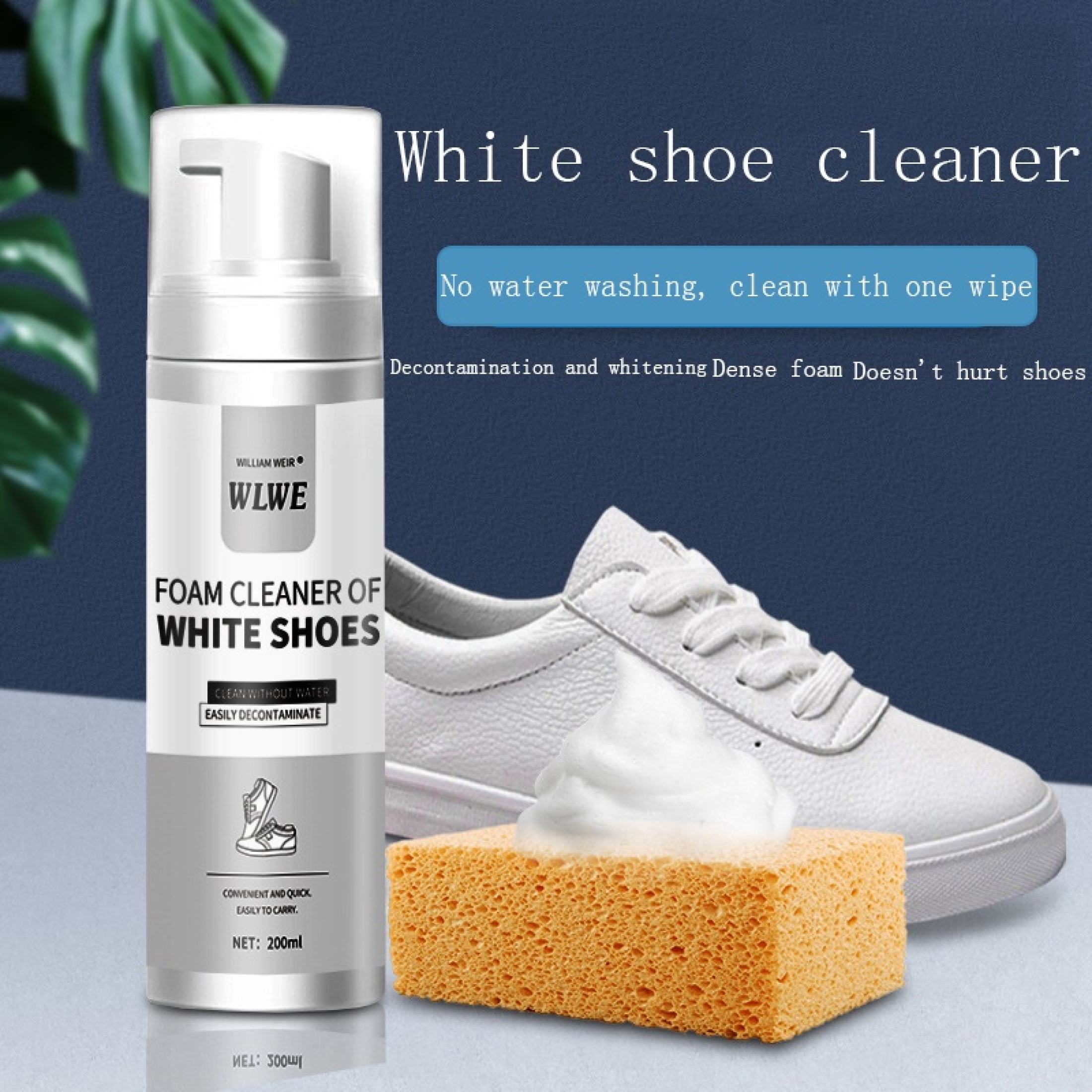 【BUY 1 GET 2】Shoe Cleaner Spray 200ml for White and Colored Shoes with ...