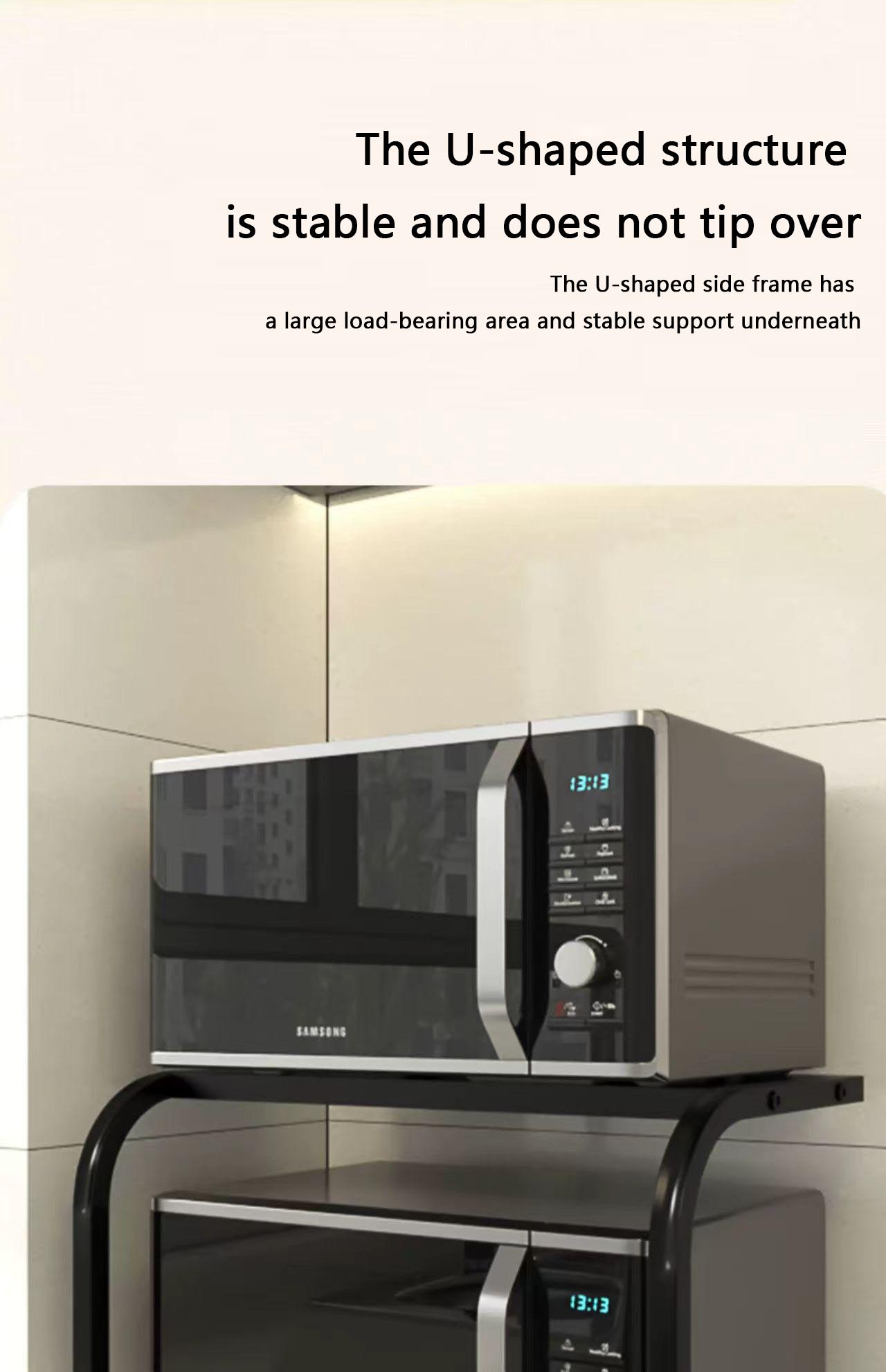 U-shaped Microwave Rack Countertop Kitchen Multi-layer Multifunctional ...