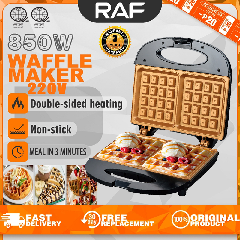 RAF 850W home kitchen Waffle Maker Machine hot cake maker bread maker ...