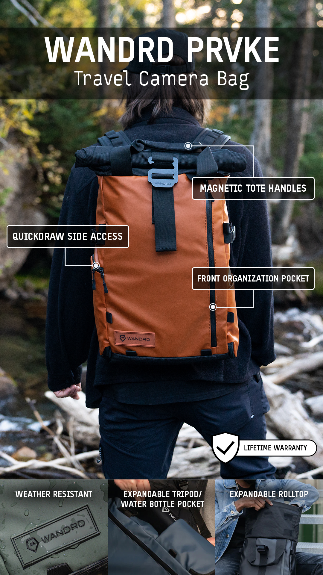 WANDRD PRVKE 21L, V3 Backpack: Weather-Resistant Travel - View #2