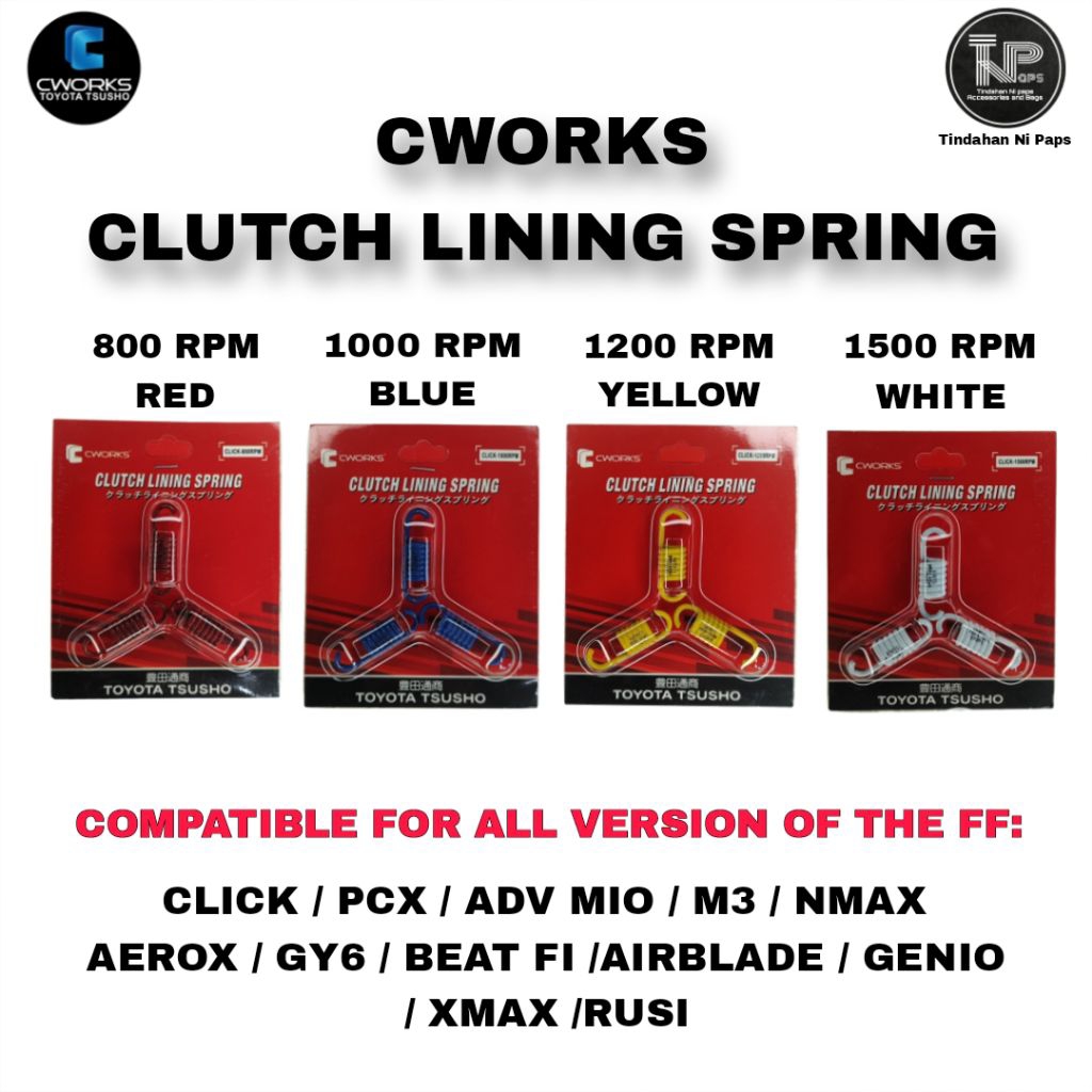 3PC / 1SET CLUTCH SPRING CWORKS TOYOTA TSUSHO - JAPAN TECHNOLOGY ...