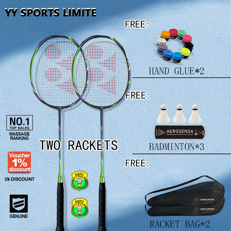 【2pcs】YY badminton racket original NANOFLARE 1000z Lightweight Frame ...