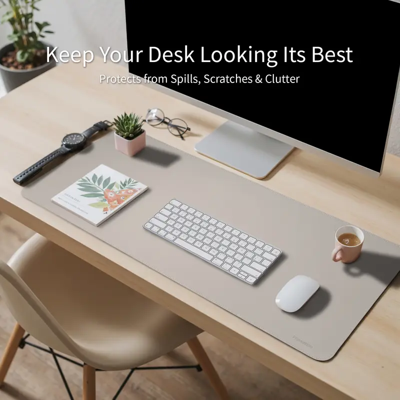PU writing pad and mouse pad,double-sided anti slip,keyboard and mouse ...