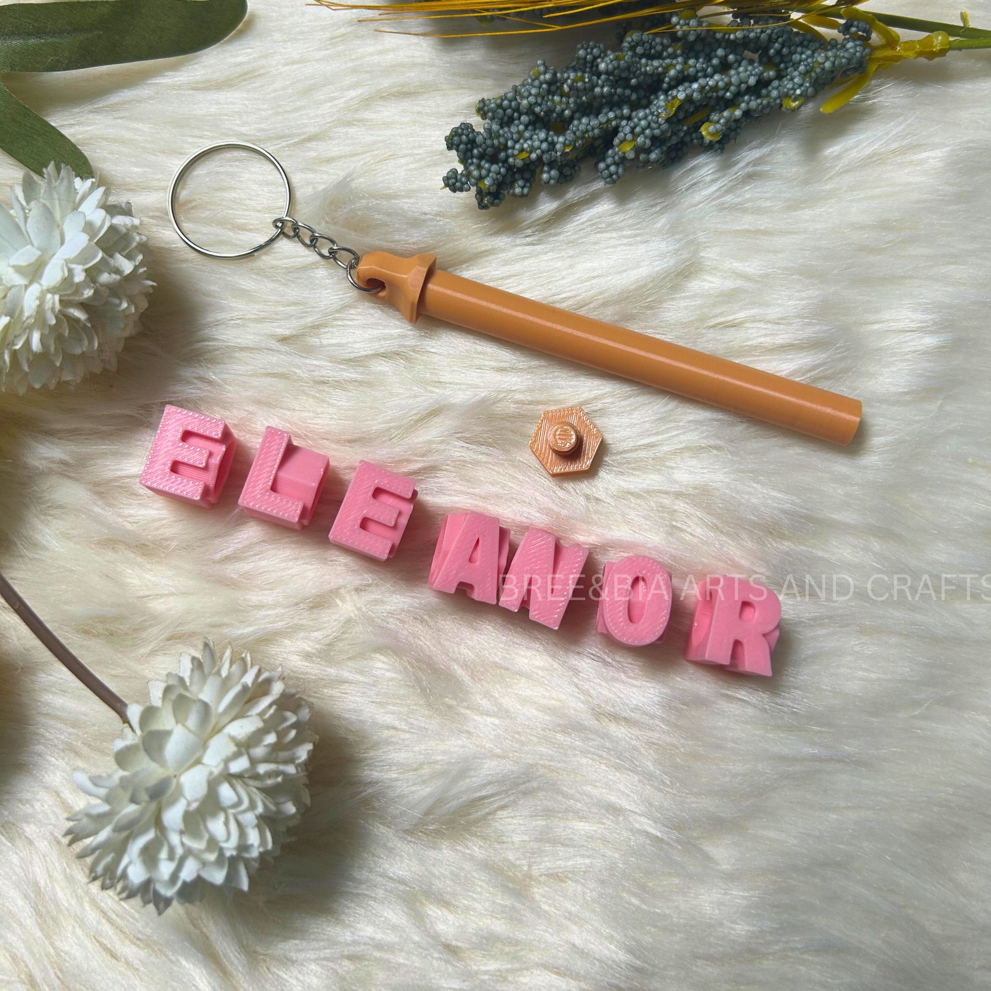 Custom Rotating Name Keychain – Personalized Keychain Gift with Custom ...