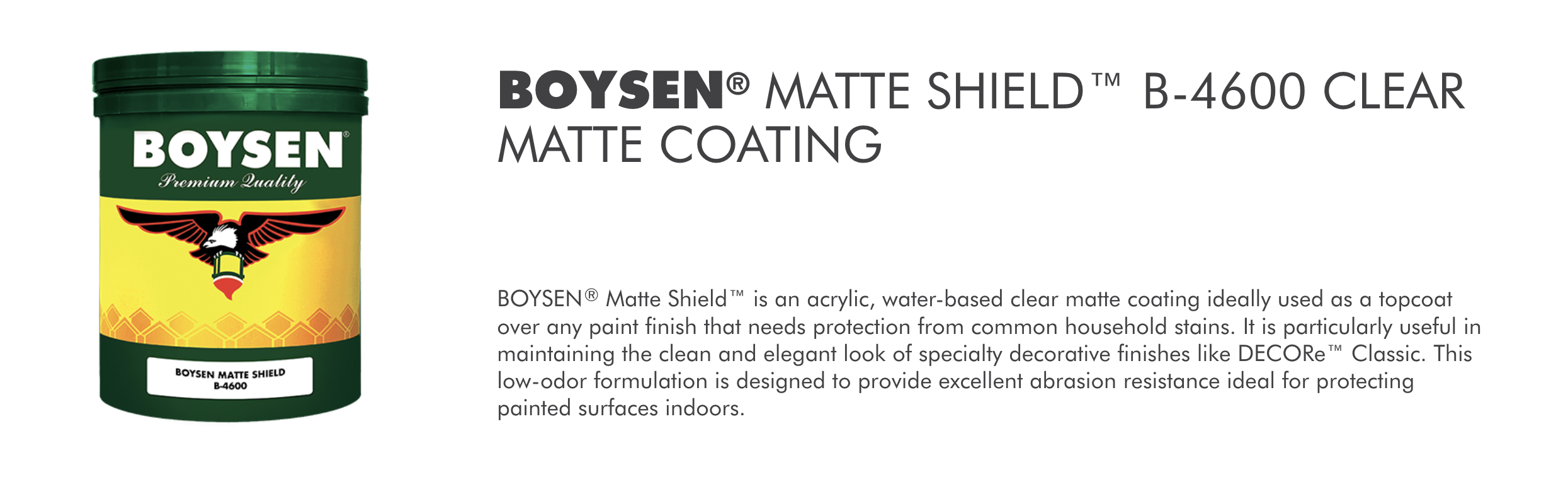 BOYSEN MATTE SHIELD CLEAR B-4600 4L | Shopee Philippines