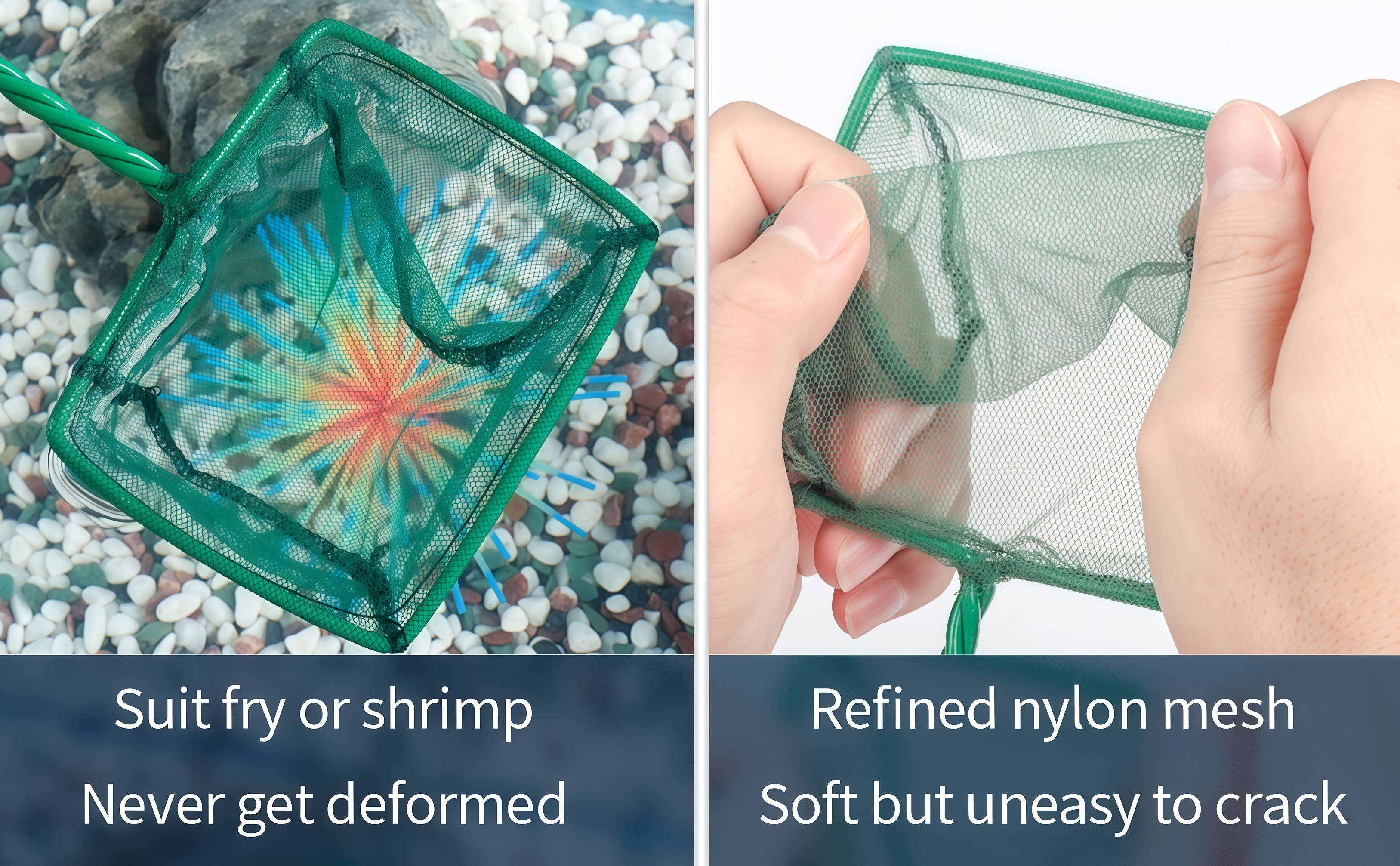 1pcs Aquarium fish net Portable Aquarium Fish Shrimp Quick Catch Net ...